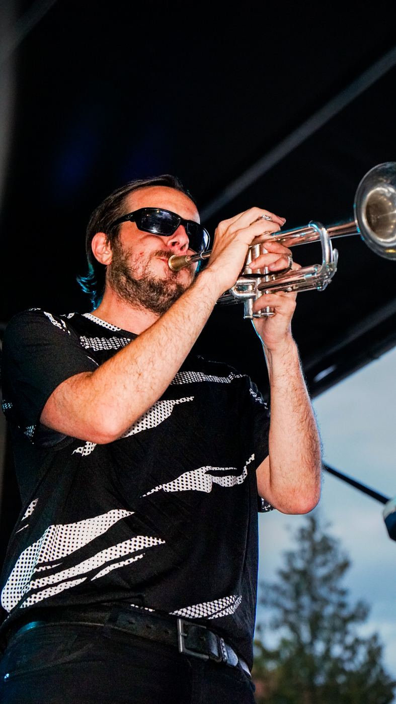Trompeter beim Abendkonzert